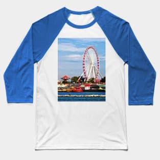 Chicago IL - Ferris Wheel at Navy Pier Baseball T-Shirt